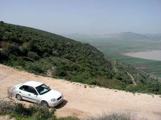 בקעת בית נטופה מוצפת חלקית. מראה מהר תורען
