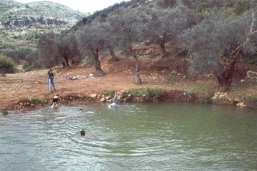ין מגנונה - עין יפעם בשמו העברי. צילום אורי דביר