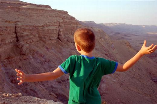 תצפית מעל המכתש הגדול - מכתש חתירה