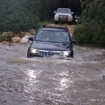 נחל שורק זורם סובארו פורסטר חצייה צליחה מים