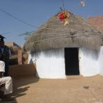 הודו כפר בקתת קש ביקתה