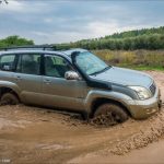 טויוטה פראדו מעבר חצייה מים הוץ