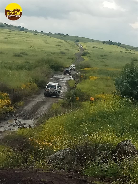 שיירה ג'יפים בוץ נוף