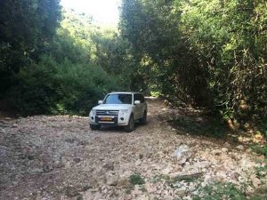 הגליל המערבי. מיצובישי פאג'רו