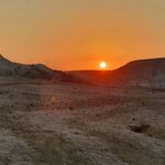 שקיעה מדבר נוף