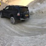 פודרה מיצובישי פאג'רו גלגל באוויר