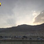 נוף מדבר הר שיירה אווירה