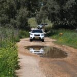 שביל שלולית שיירה מים