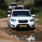 יונדאי סנטה פה שלולית בוץ